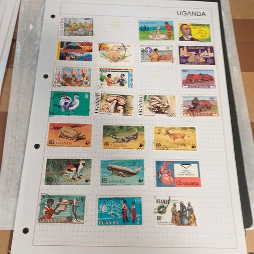 303 - Uganda small collection of QE2 from independence to 2008 approx, mostly good to fine use.