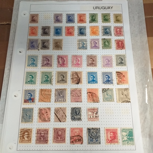 304 - Uruguay, small collection on 11 album sheets of mainly early to 1960's issues, mostly used but a cle... 