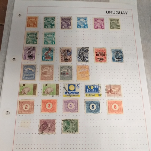 304 - Uruguay, small collection on 11 album sheets of mainly early to 1960's issues, mostly used but a cle... 