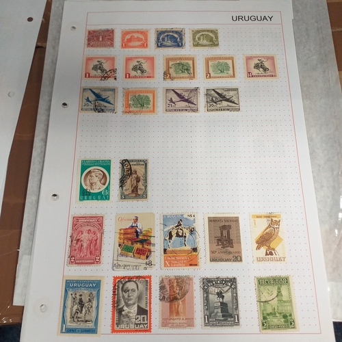 304 - Uruguay, small collection on 11 album sheets of mainly early to 1960's issues, mostly used but a cle... 