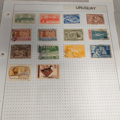 304 - Uruguay, small collection on 11 album sheets of mainly early to 1960's issues, mostly used but a cle... 