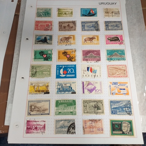 304 - Uruguay, small collection on 11 album sheets of mainly early to 1960's issues, mostly used but a cle... 