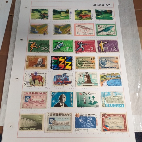 304 - Uruguay, small collection on 11 album sheets of mainly early to 1960's issues, mostly used but a cle... 