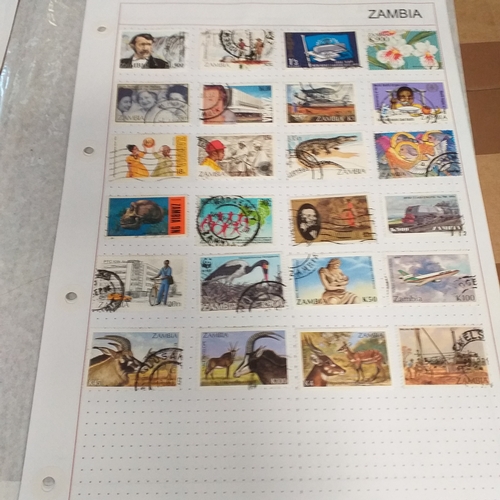 308 - Zambia small collection on 12+ album pages / stock cards from independence to late 1990's, strong th... 