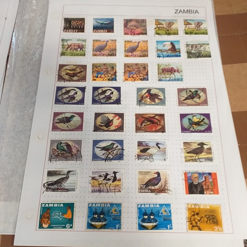 308 - Zambia small collection on 12+ album pages / stock cards from independence to late 1990's, strong th... 