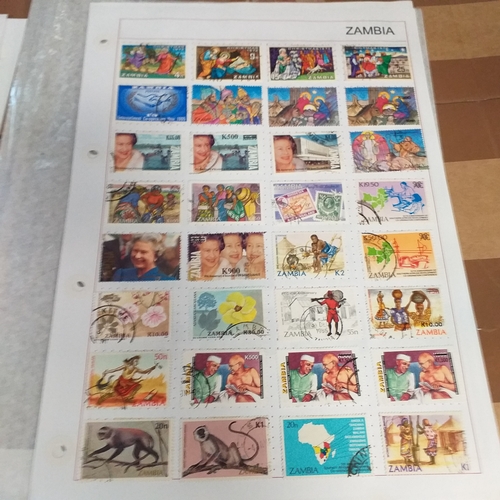 308 - Zambia small collection on 12+ album pages / stock cards from independence to late 1990's, strong th... 