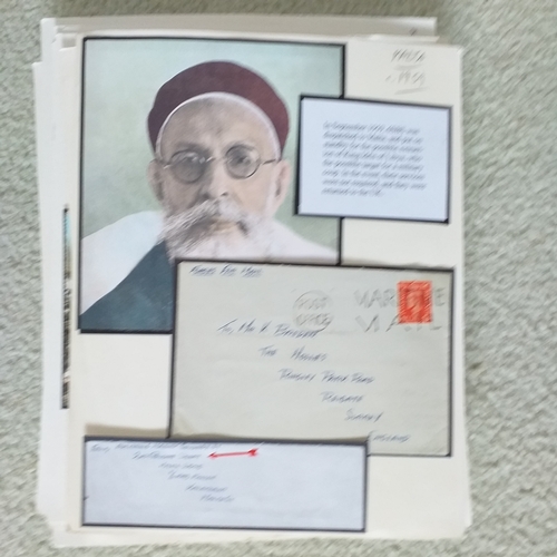 102 - GB.  Well written up 'Royal Marines' postal history collection on 50+ pages with mail from Royal Mar... 