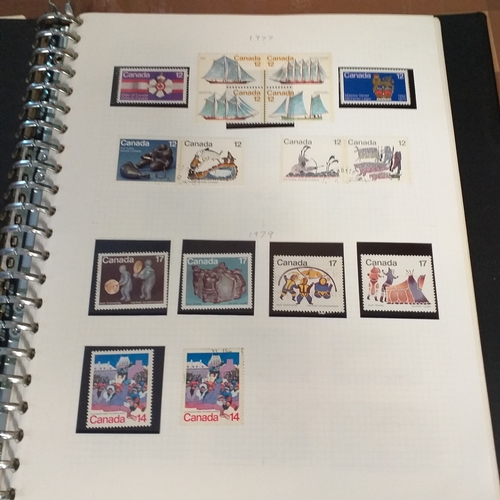 177 - Canada mint and used collection from early to 1971 on album pages and 1972 - 1996 approximately in a... 