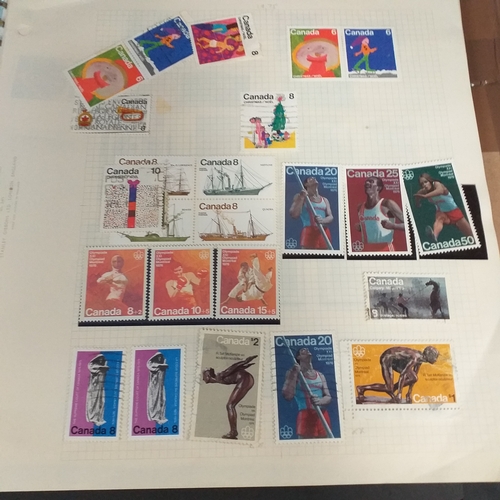 177 - Canada mint and used collection from early to 1971 on album pages and 1972 - 1996 approximately in a... 