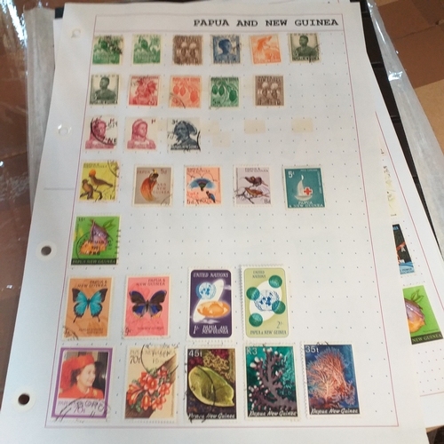 268 - Papua New Guinea small selection on 10 album pages / stock cards, mint and used with a good selectio... 