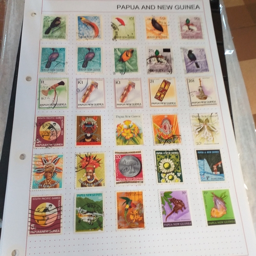 268 - Papua New Guinea small selection on 10 album pages / stock cards, mint and used with a good selectio... 