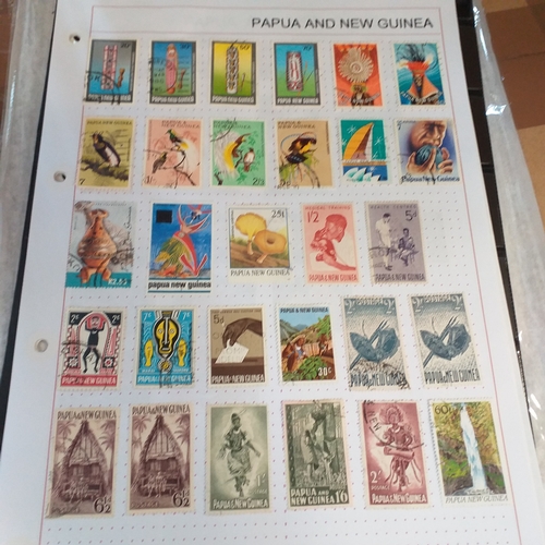 268 - Papua New Guinea small selection on 10 album pages / stock cards, mint and used with a good selectio... 
