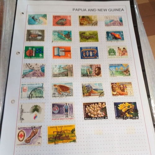 268 - Papua New Guinea small selection on 10 album pages / stock cards, mint and used with a good selectio... 