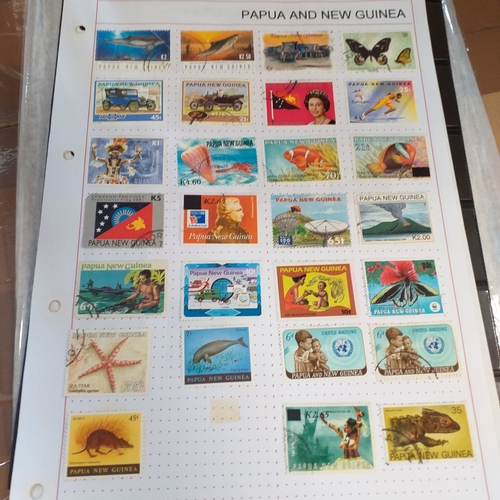 268 - Papua New Guinea small selection on 10 album pages / stock cards, mint and used with a good selectio... 