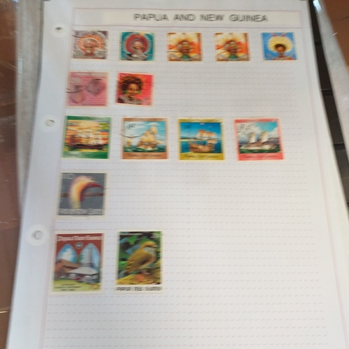 268 - Papua New Guinea small selection on 10 album pages / stock cards, mint and used with a good selectio... 