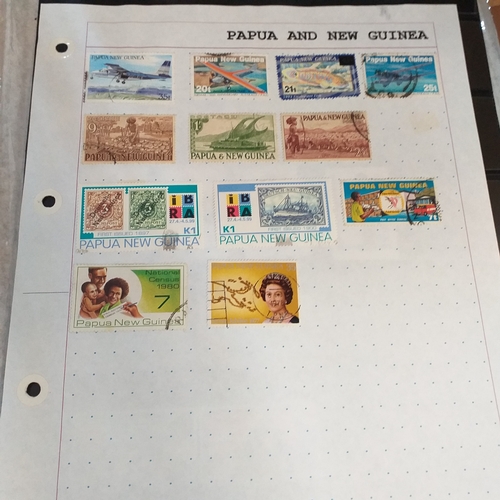 268 - Papua New Guinea small selection on 10 album pages / stock cards, mint and used with a good selectio... 