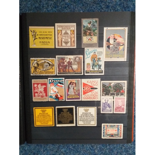 149 - Collection in 2 large stock books from around the World of Cinderella's, principally GB and Europe (... 