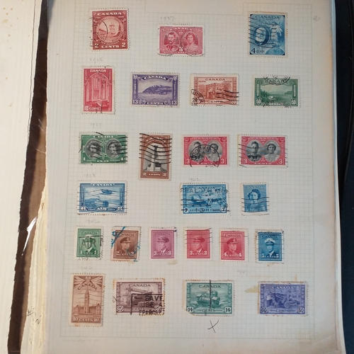 180 - Canada - Collection on 25 sheets of early used to 1980's with most issues from early 1970's being mi... 