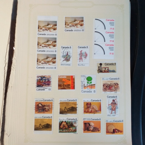 180 - Canada - Collection on 25 sheets of early used to 1980's with most issues from early 1970's being mi... 