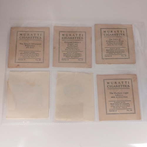 79 - Small selection of Muratti Silks incl  Series B Flags (No 19) only 1 in the set. Series B (4-18) Reg... 