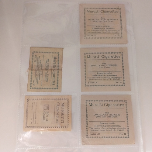 79 - Small selection of Muratti Silks incl  Series B Flags (No 19) only 1 in the set. Series B (4-18) Reg... 