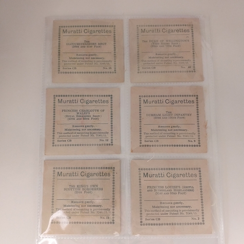 79 - Small selection of Muratti Silks incl  Series B Flags (No 19) only 1 in the set. Series B (4-18) Reg... 