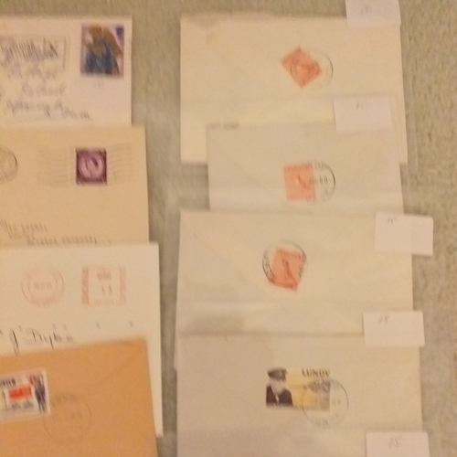 103 - GB Lundy. 18 items of mail to/from Lundy, 1960-85. All looks to be commercial covers.