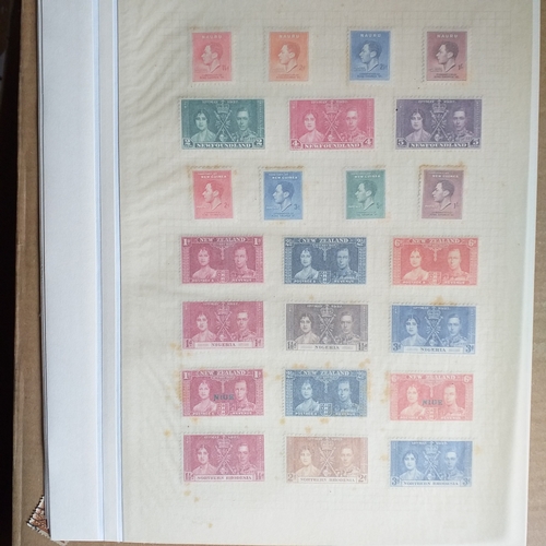 139 - Omnibus - 1937 Coronation - Mint collection on 10 album pages,apart from the Newfoundland set (14) l... 