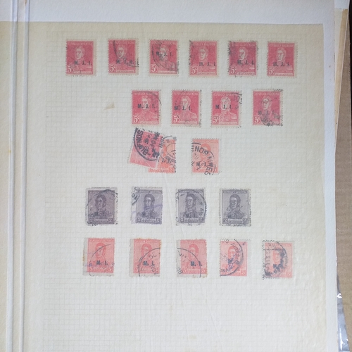 158 - Argentina collection on 30+ sheets mint and used from early to late 1920's with overprints and surch... 