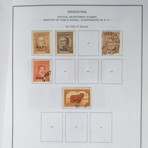 158 - Argentina collection on 30+ sheets mint and used from early to late 1920's with overprints and surch... 