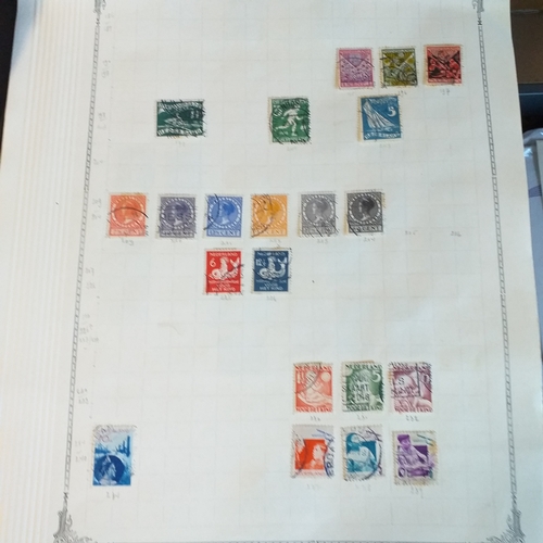 259 - Netherlands -Selection on 8 sheets from 1950s.