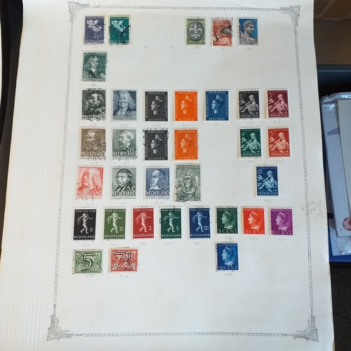 259 - Netherlands -Selection on 8 sheets from 1950s.