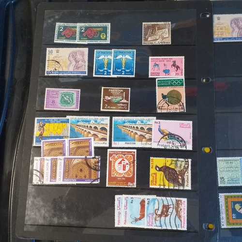 267 - Pakistan on 7 sides on Stock card, 1960-1970's mostly MNH, one side used issues. 5-8