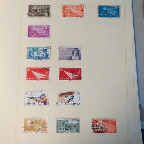 291 - Spain. Early, mostly used  collection to 1970's on 18 pages incl 4 covers - 328 stamps