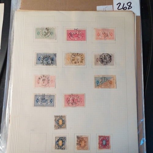 294 - Mainly used collection of Swedish Definitives from early to 1950/60's on 7 pages - 213 stamps.