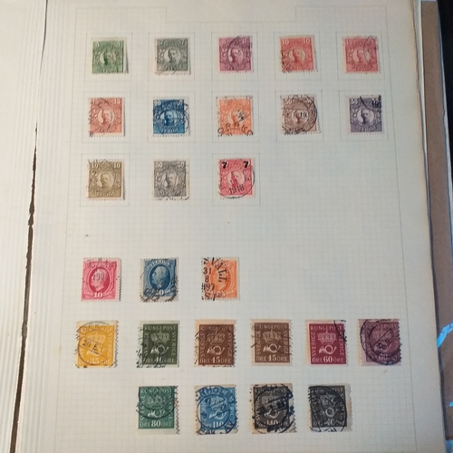 294 - Mainly used collection of Swedish Definitives from early to 1950/60's on 7 pages - 213 stamps.