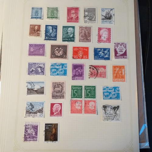 294 - Mainly used collection of Swedish Definitives from early to 1950/60's on 7 pages - 213 stamps.