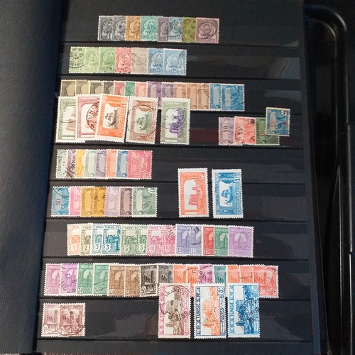 300 - Tunisia - 8 page stockbook of mint and used issues. Good selection.