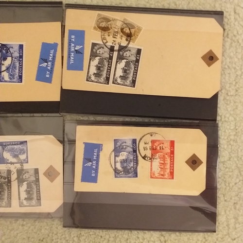 426 - GB.  5 parcel tags with 'Castle' high values, including multiples.  Unusual.