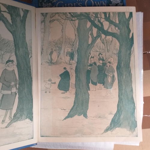 57 - Girls Own' Annuals, Vol 40 (XL) and 42 (XLII), 1919 & 1921 edited by Flora Klickman, monthly copies ... 