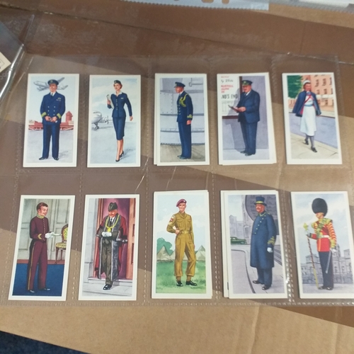 68 - 2 sets of 'Priory Tea' cards. 1964 'Cars' Series 13 (50) and 1956  'People in Uniform' (24) both in ... 
