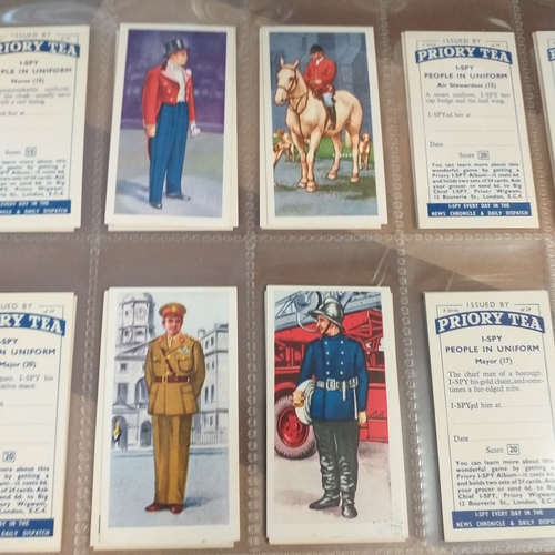 68 - 2 sets of 'Priory Tea' cards. 1964 'Cars' Series 13 (50) and 1956  'People in Uniform' (24) both in ... 