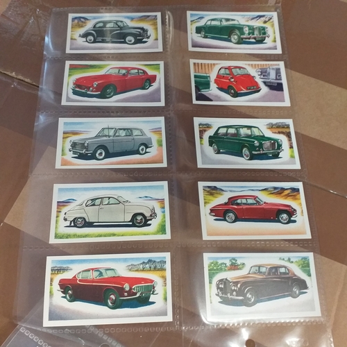 68 - 2 sets of 'Priory Tea' cards. 1964 'Cars' Series 13 (50) and 1956  'People in Uniform' (24) both in ... 