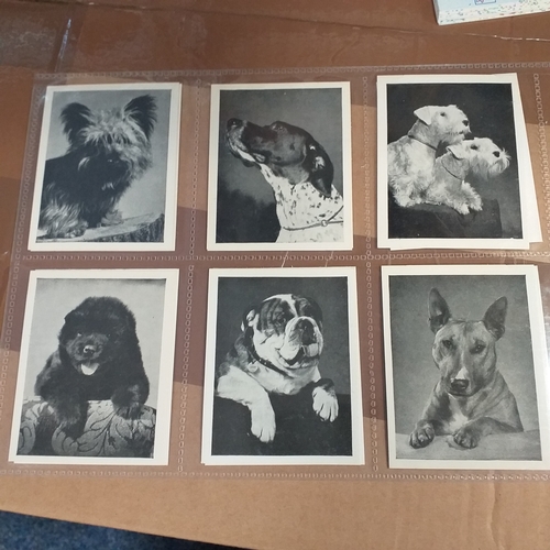 69 - TradeCards - 9 different part sets in leaves VG/Exc condition Cat Val 225