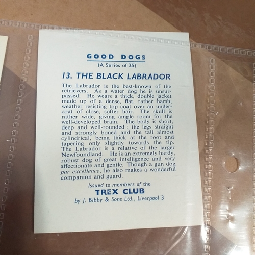 69 - TradeCards - 9 different part sets in leaves VG/Exc condition Cat Val 225