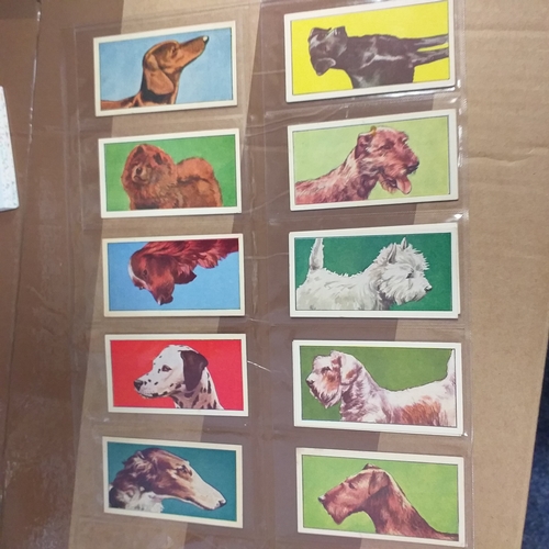 69 - TradeCards - 9 different part sets in leaves VG/Exc condition Cat Val 225