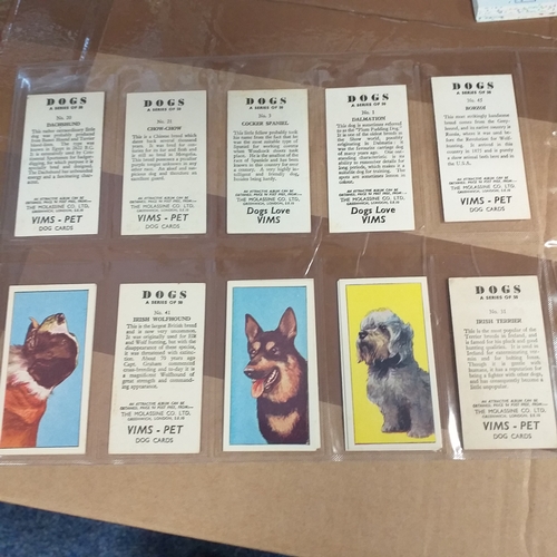 69 - TradeCards - 9 different part sets in leaves VG/Exc condition Cat Val 225