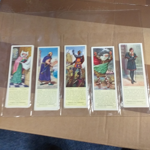 69 - TradeCards - 9 different part sets in leaves VG/Exc condition Cat Val 225