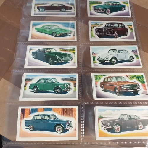 69 - TradeCards - 9 different part sets in leaves VG/Exc condition Cat Val 225