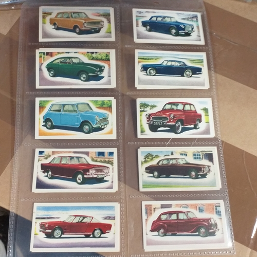 69 - TradeCards - 9 different part sets in leaves VG/Exc condition Cat Val 225